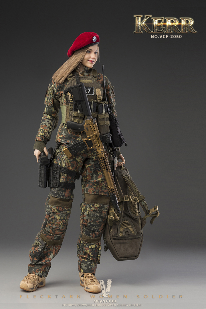 VERYCOOL VCF-2050 1/6 FLECKTARN WOMEN SOLDIER KERR Action Figure