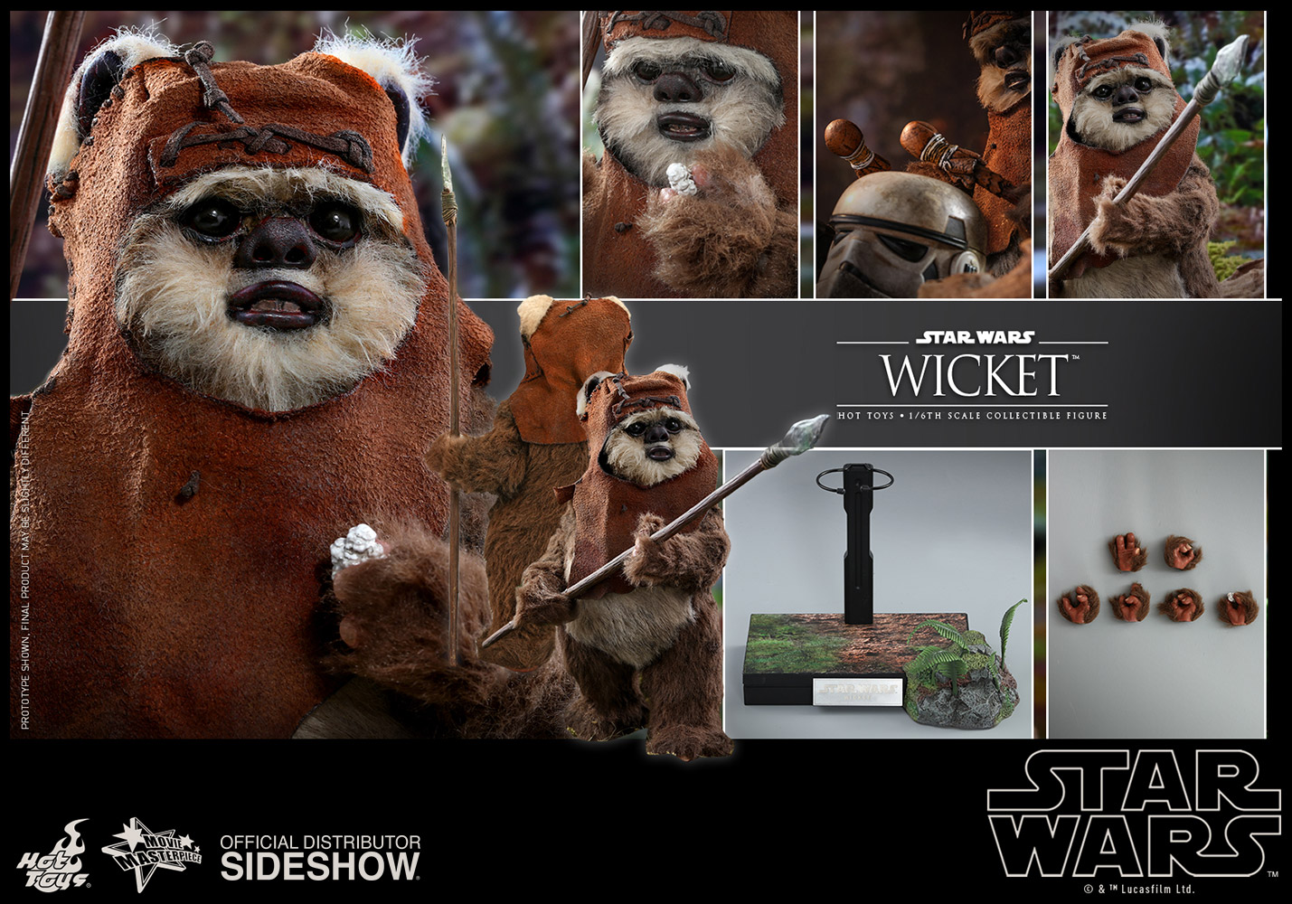 Wicket Sixth Scale Figure by Hot Toys