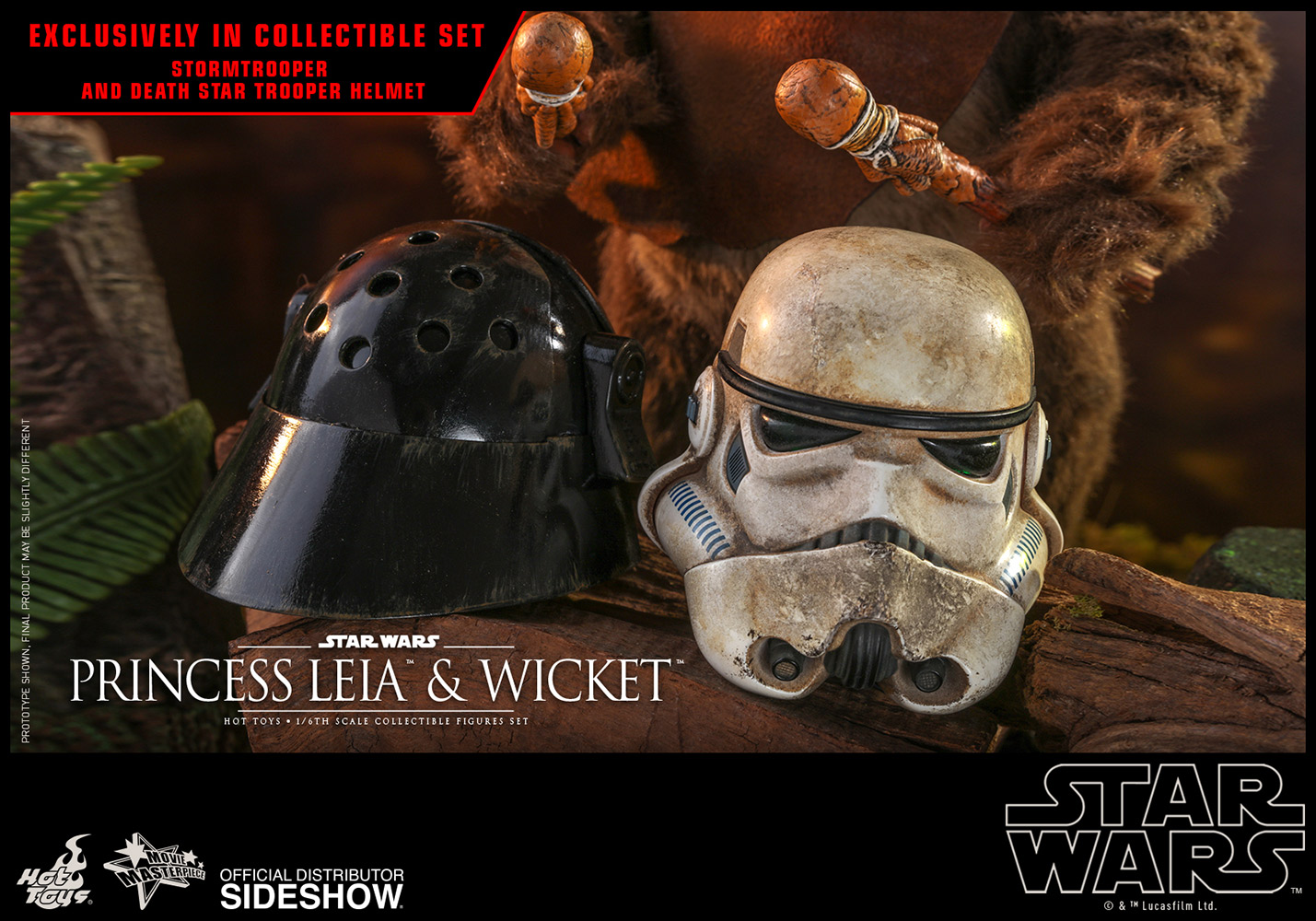 Princess Leia & Wicket Sixth Scale Figure Set by Hot Toys
