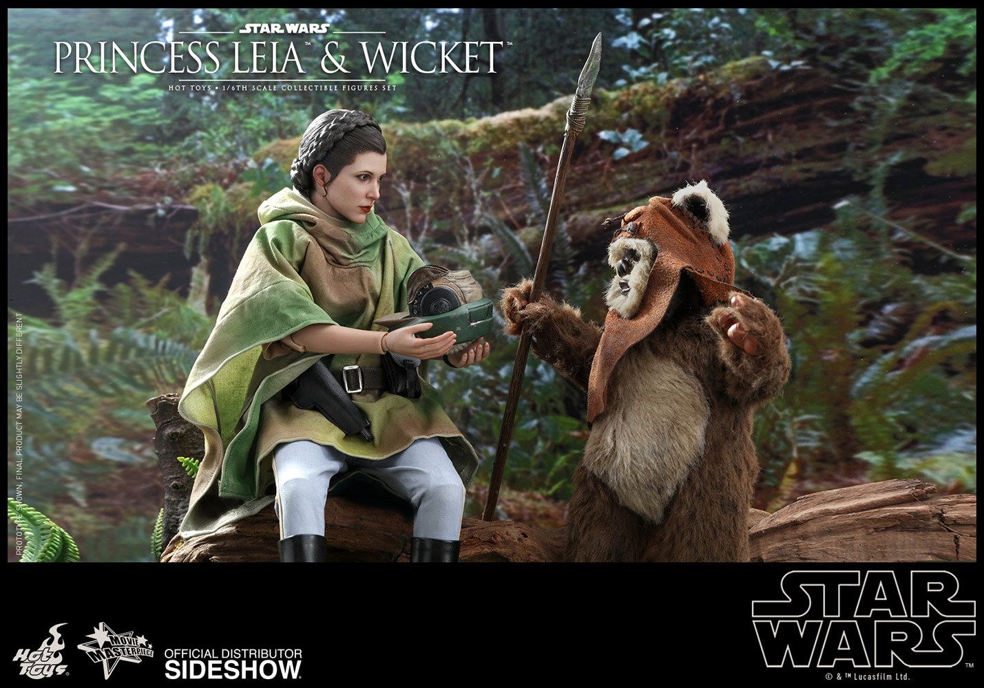 Princess Leia & Wicket Sixth Scale Figure Set by Hot Toys