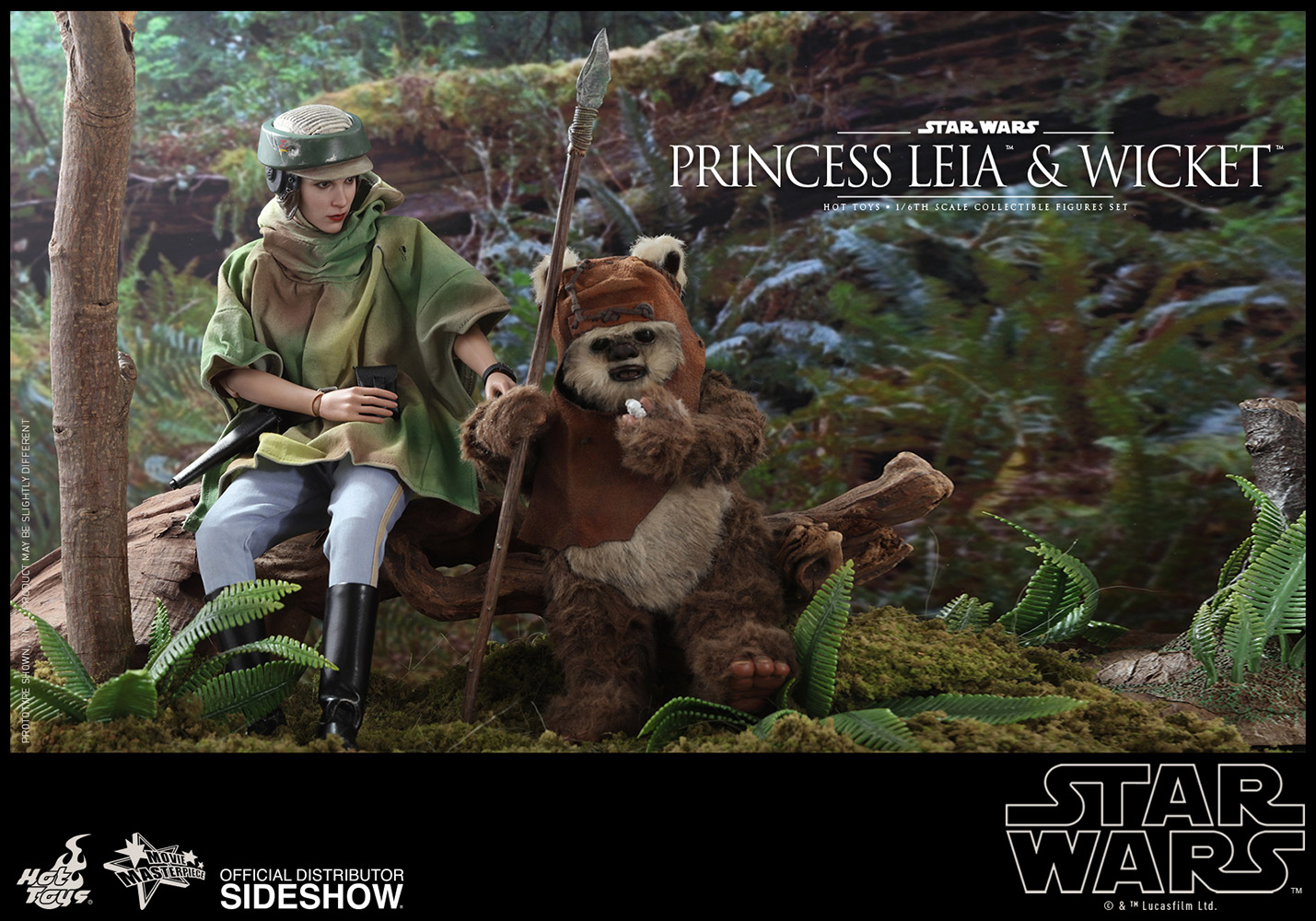 Princess Leia & Wicket Sixth Scale Figure Set by Hot Toys