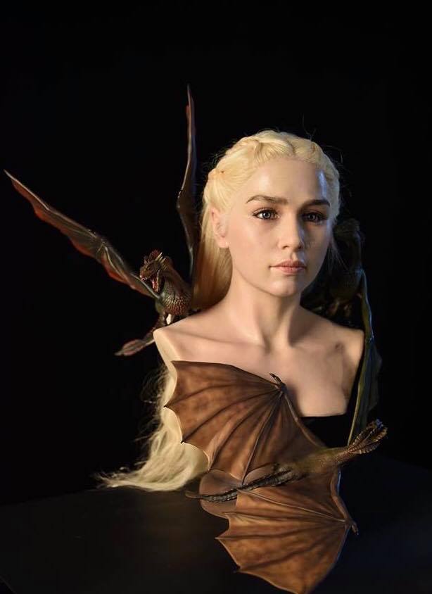 Mother Of Dragon With Three Dragon