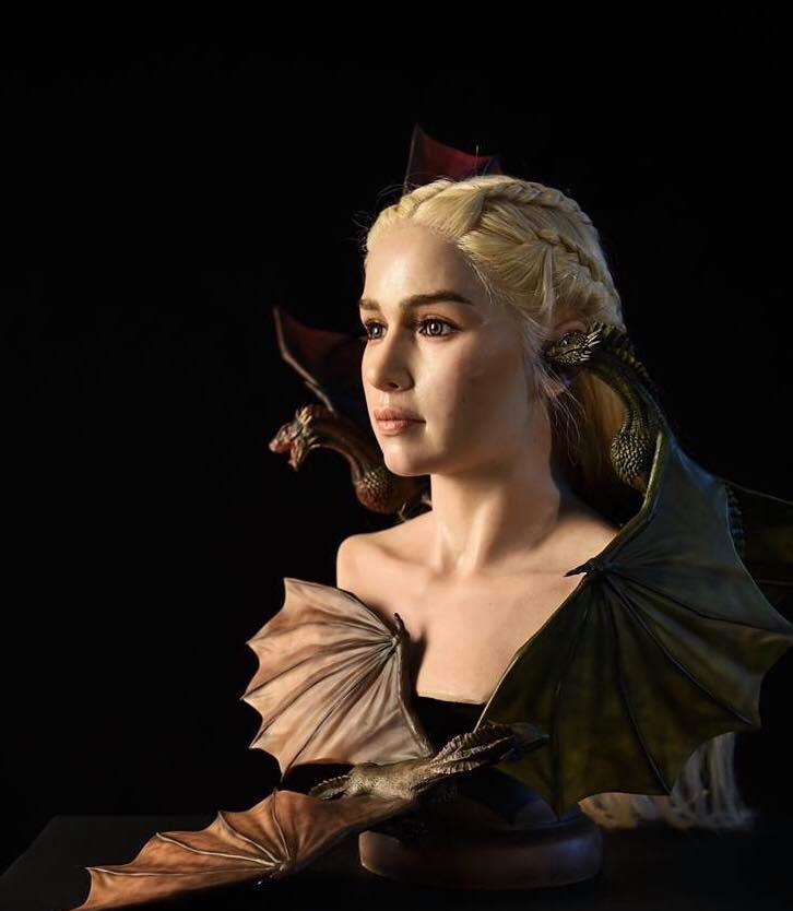 Mother Of Dragon With Three Dragon