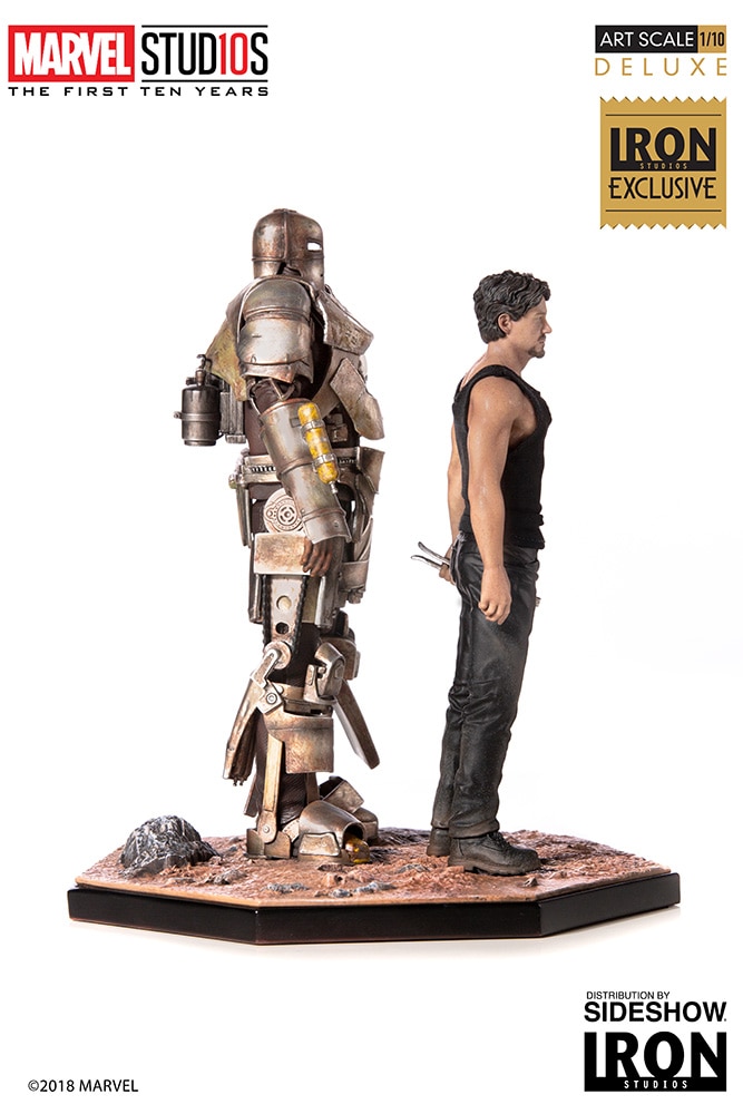 Iron Man Mark I and Tony Stark