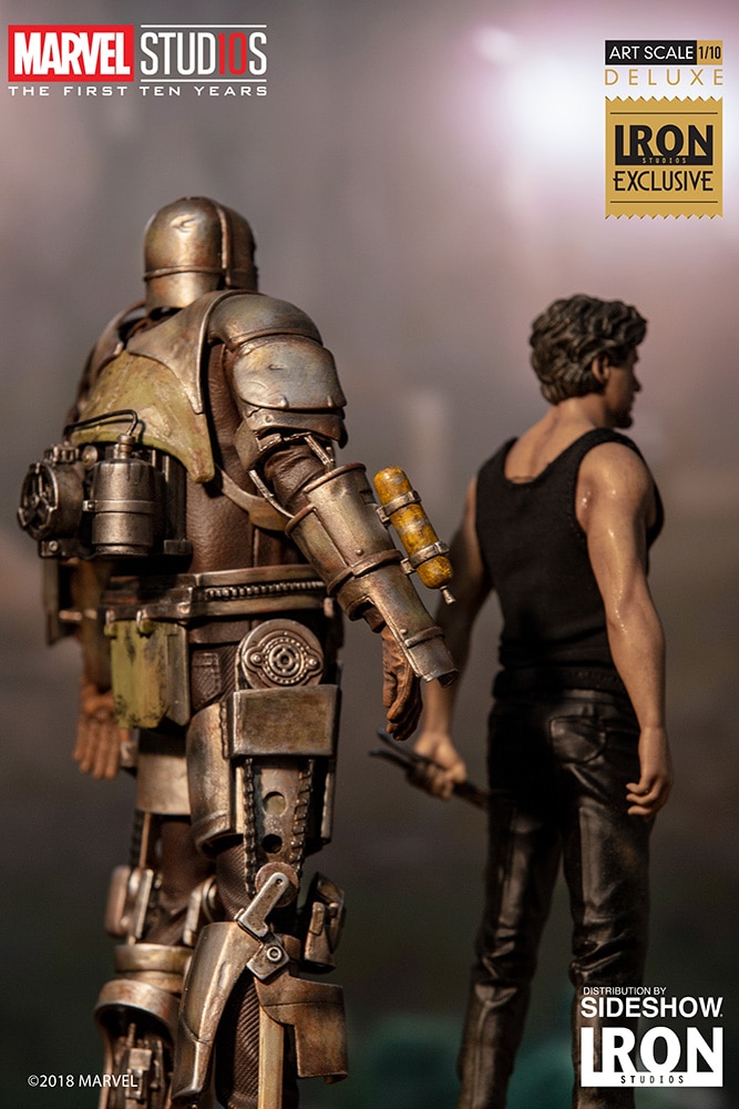 Iron Man Mark I and Tony Stark