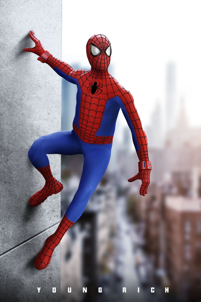 YOUNGRICH TOYS SP007 1/6 Spider-Man Parallel World Middle-aged Parker Amateur Edition (Hero Suit)