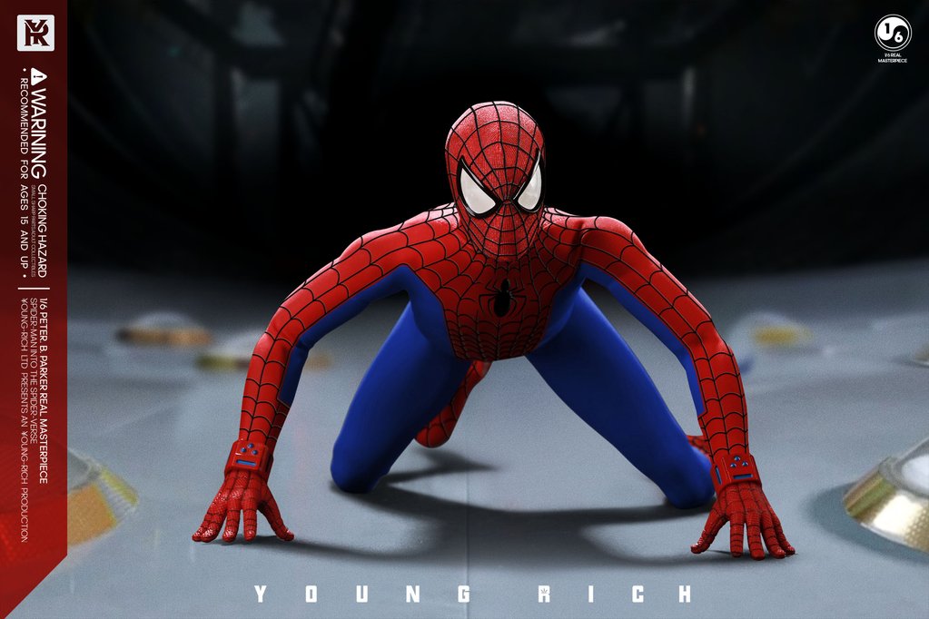 YOUNGRICH TOYS SP007 1/6 Spider-Man Parallel World Middle-aged Parker Amateur Edition (Hero Suit)