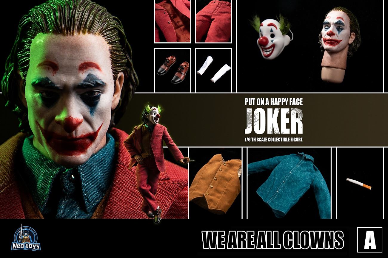 NEOTOYS : 1/6 Joker in Red Joker Stage Drama Actor Accessory