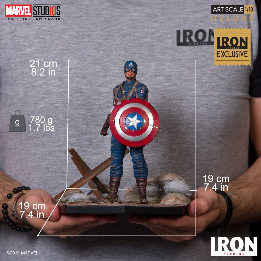 Iron Studios: Captain America The First Avenger Art Scale 1/10 - MCU 10 Years CCXP 2019 Event Exclusive