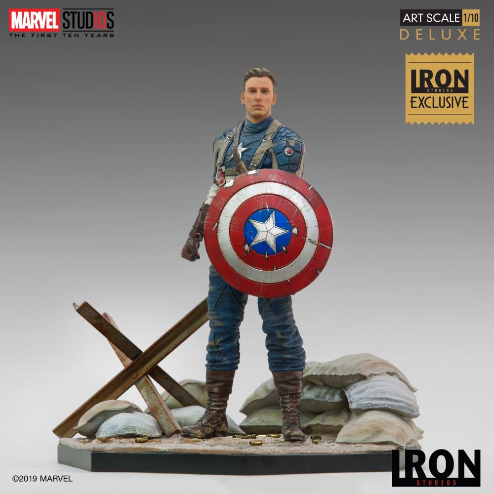 Iron Studios: Captain America The First Avenger Art Scale 1/10 - MCU 10 Years CCXP 2019 Event Exclusive