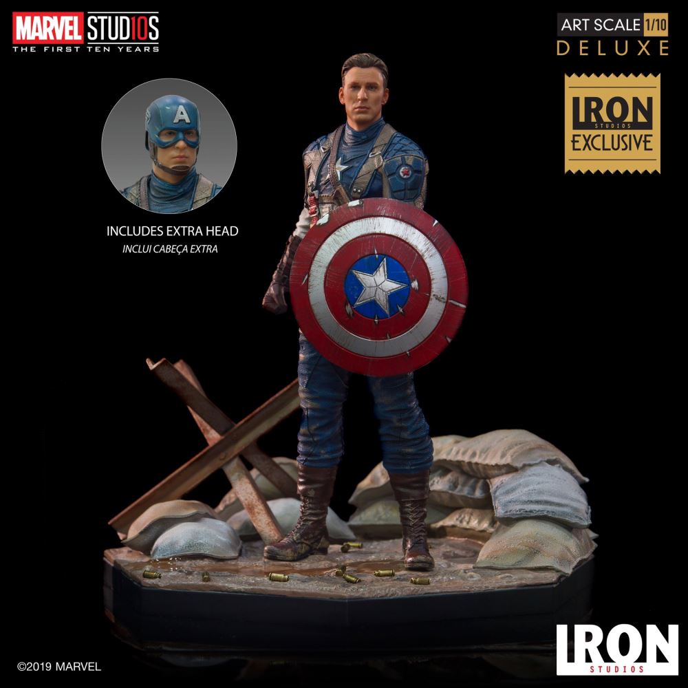 Iron Studios: Captain America The First Avenger Art Scale 1/10 - MCU 10 Years CCXP 2019 Event Exclusive