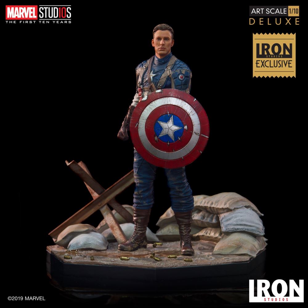 Iron Studios: Captain America The First Avenger Art Scale 1/10 - MCU 10 Years CCXP 2019 Event Exclusive
