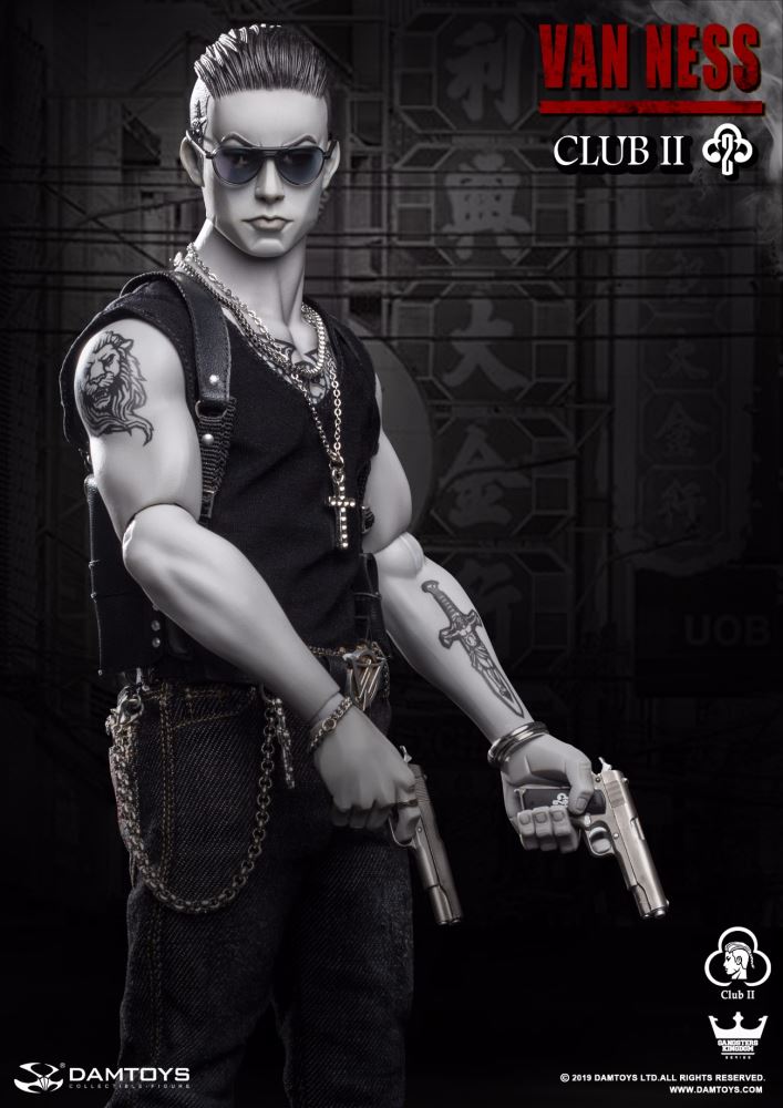 DAMTOYS : 1/6 Gangster Kingdom Wu Jianhao Van Ness [Limited Gray Special Edition] GK017S