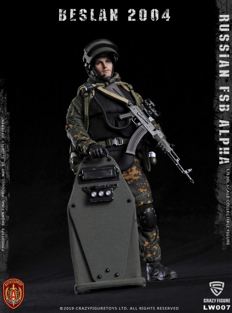 Crazy Figure 1/12 Russian Special Forces Alpha Heavy Shield Hand
