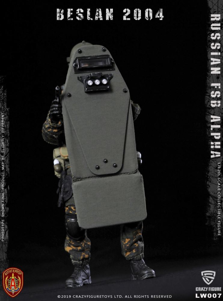 Crazy Figure 1/12 Russian Special Forces Alpha Heavy Shield Hand