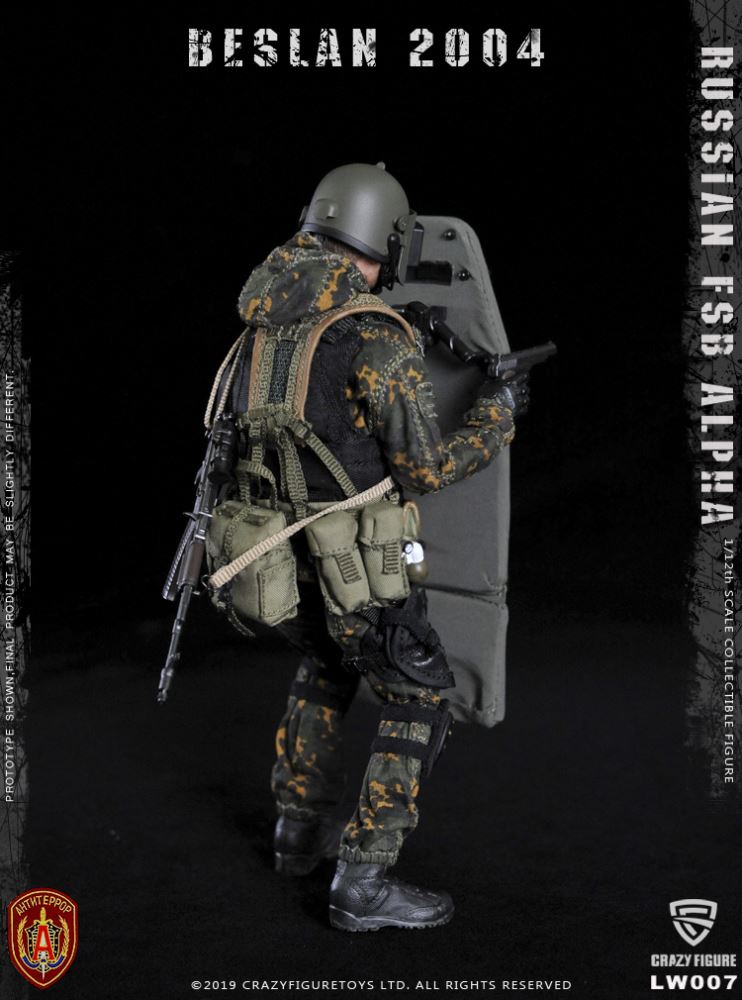 Crazy Figure 1/12 Russian Special Forces Alpha Heavy Shield Hand