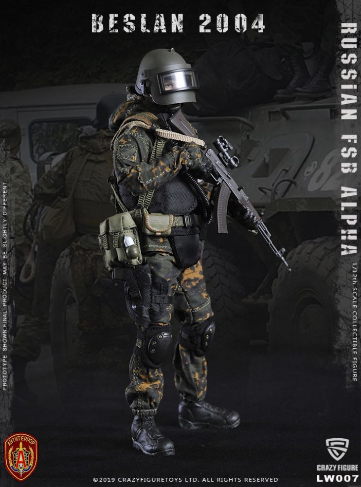 Crazy Figure 1/12 Russian Special Forces Alpha Heavy Shield Hand