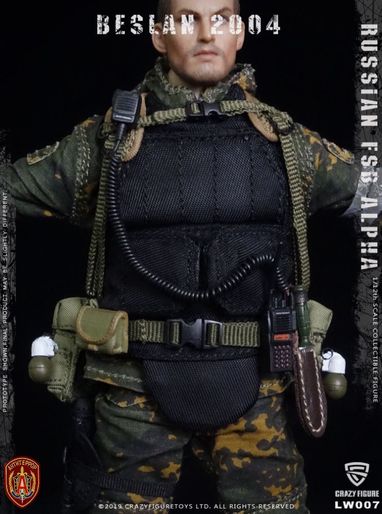 Crazy Figure 1/12 Russian Special Forces Alpha Heavy Shield Hand