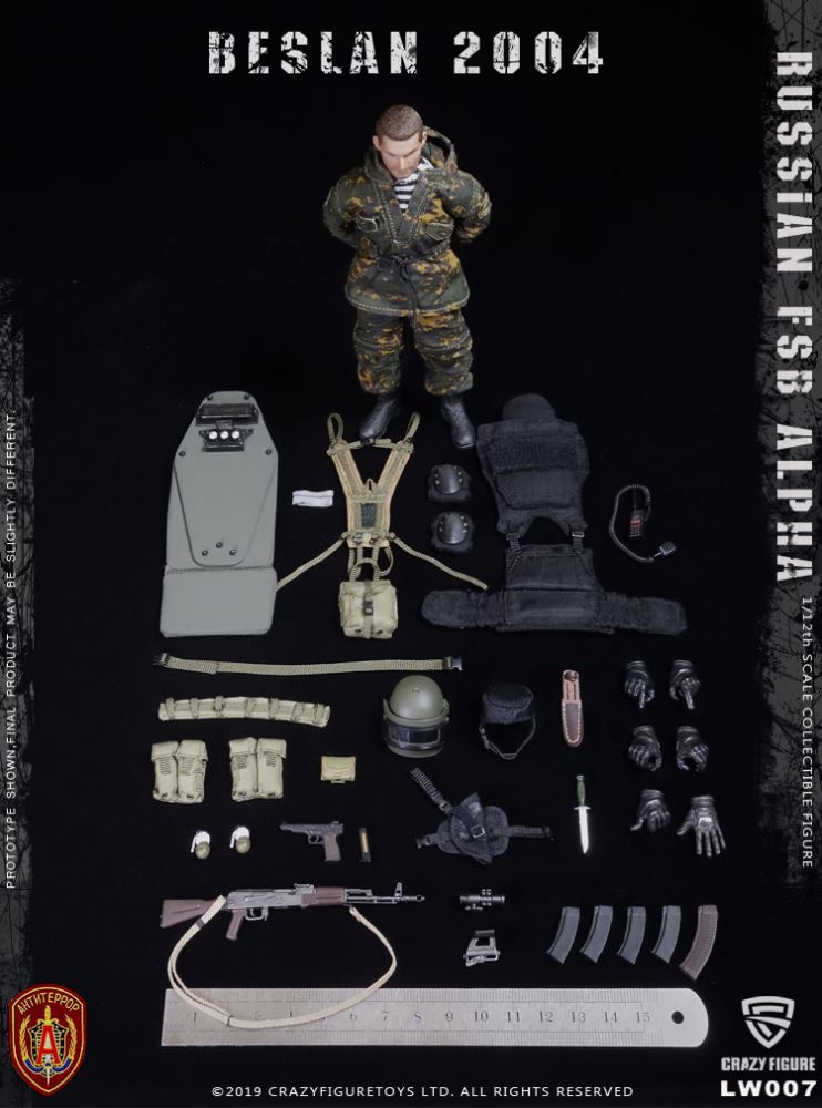 Crazy Figure 1/12 Russian Special Forces Alpha Heavy Shield Hand