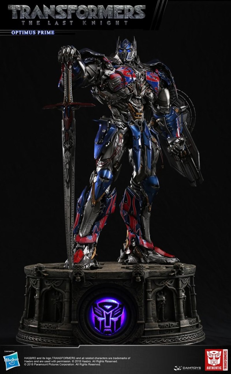 DAMTOYS CLASSIC SERIES: 29-INCH TRANSFORMERS :THE LAST KNIGHT OPTIMUS PRIME LIGHT-UP STATUE