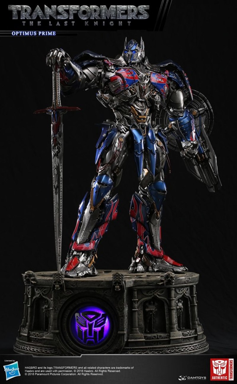 DAMTOYS CLASSIC SERIES: 29-INCH TRANSFORMERS :THE LAST KNIGHT OPTIMUS PRIME LIGHT-UP STATUE