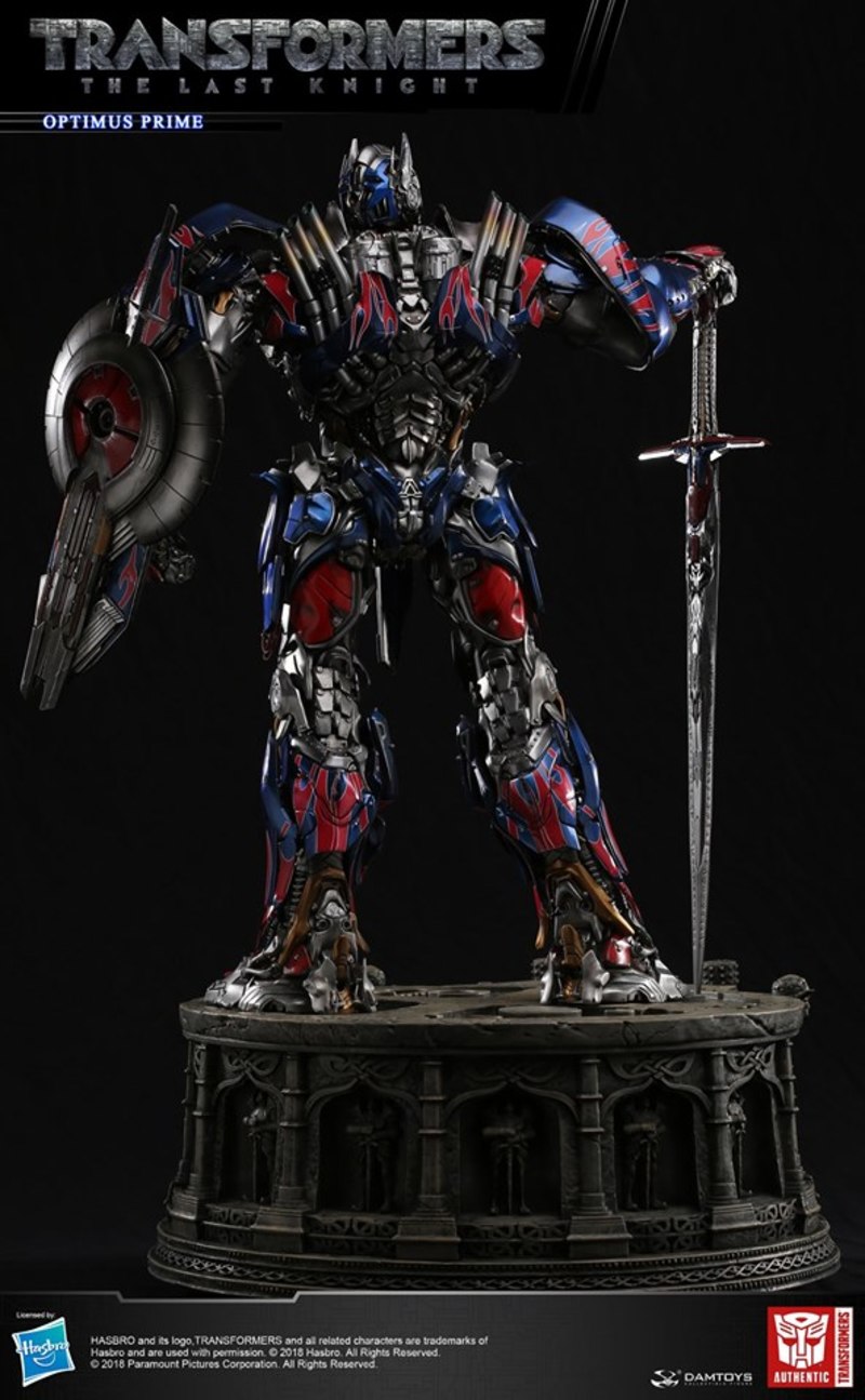 DAMTOYS CLASSIC SERIES: 29-INCH TRANSFORMERS :THE LAST KNIGHT OPTIMUS PRIME LIGHT-UP STATUE