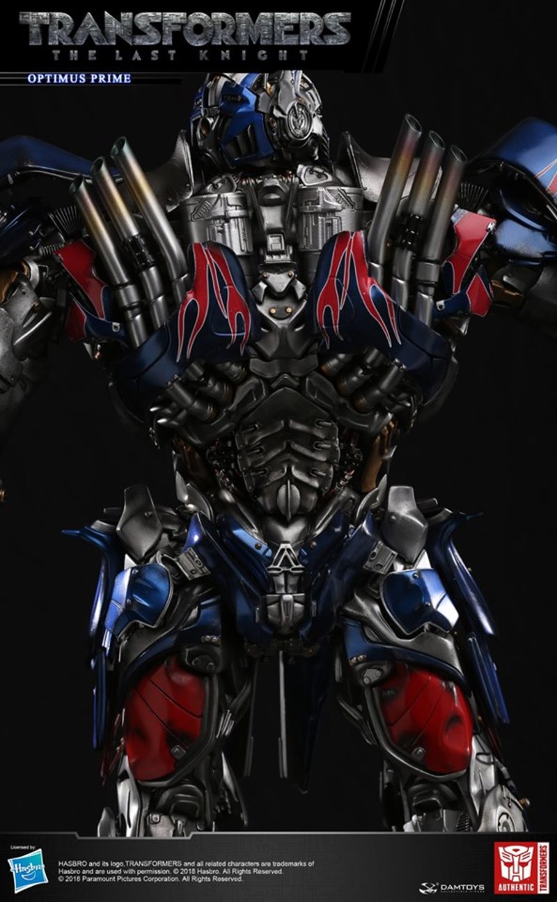 DAMTOYS CLASSIC SERIES: 29-INCH TRANSFORMERS :THE LAST KNIGHT OPTIMUS PRIME LIGHT-UP STATUE