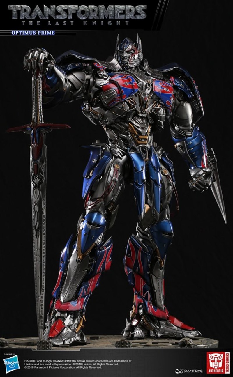 DAMTOYS CLASSIC SERIES: 29-INCH TRANSFORMERS :THE LAST KNIGHT OPTIMUS PRIME LIGHT-UP STATUE