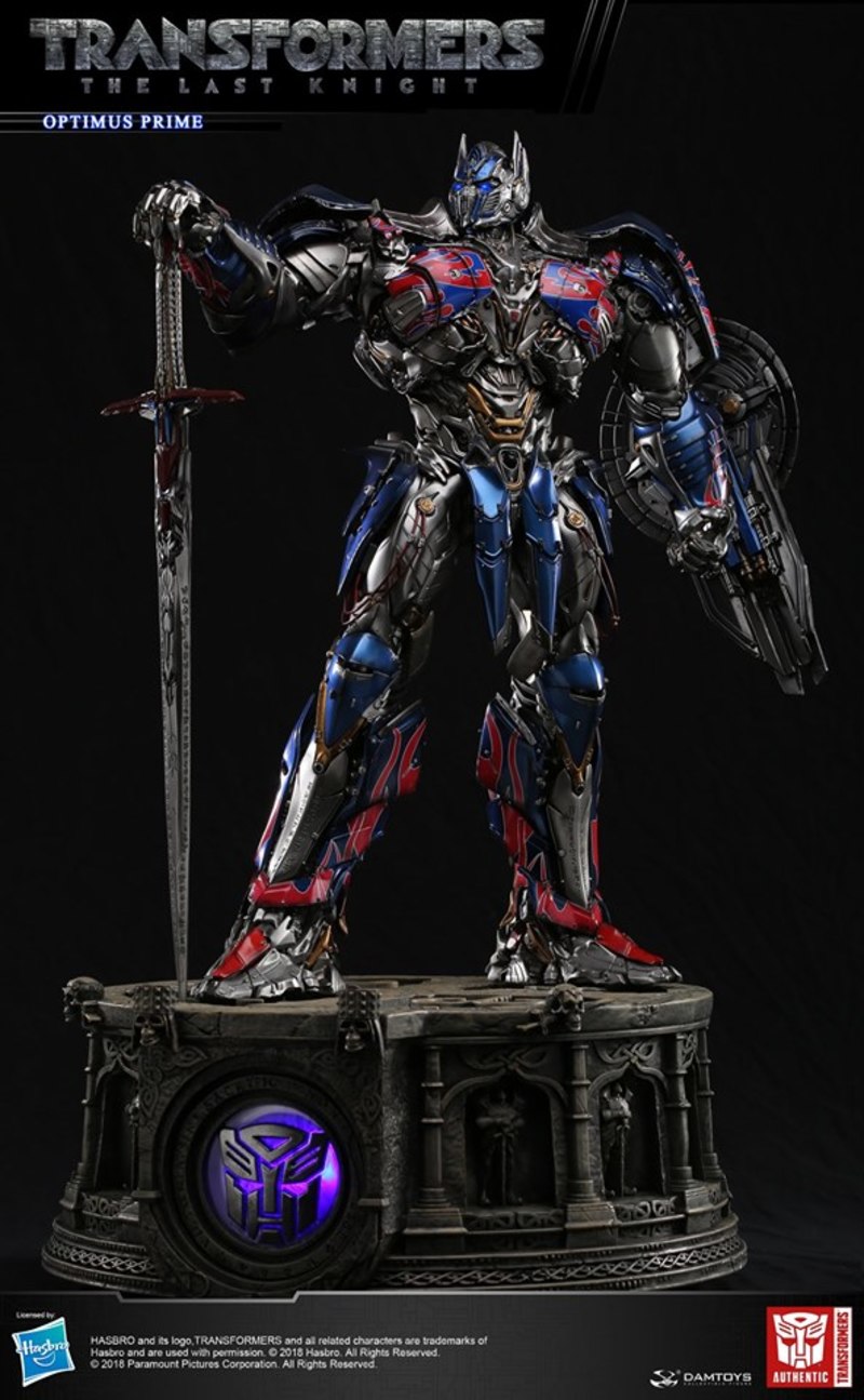DAMTOYS CLASSIC SERIES: 29-INCH TRANSFORMERS :THE LAST KNIGHT OPTIMUS PRIME LIGHT-UP STATUE
