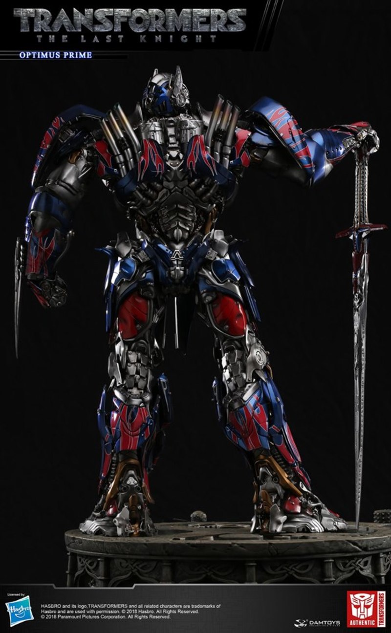 DAMTOYS CLASSIC SERIES: 29-INCH TRANSFORMERS :THE LAST KNIGHT OPTIMUS PRIME LIGHT-UP STATUE