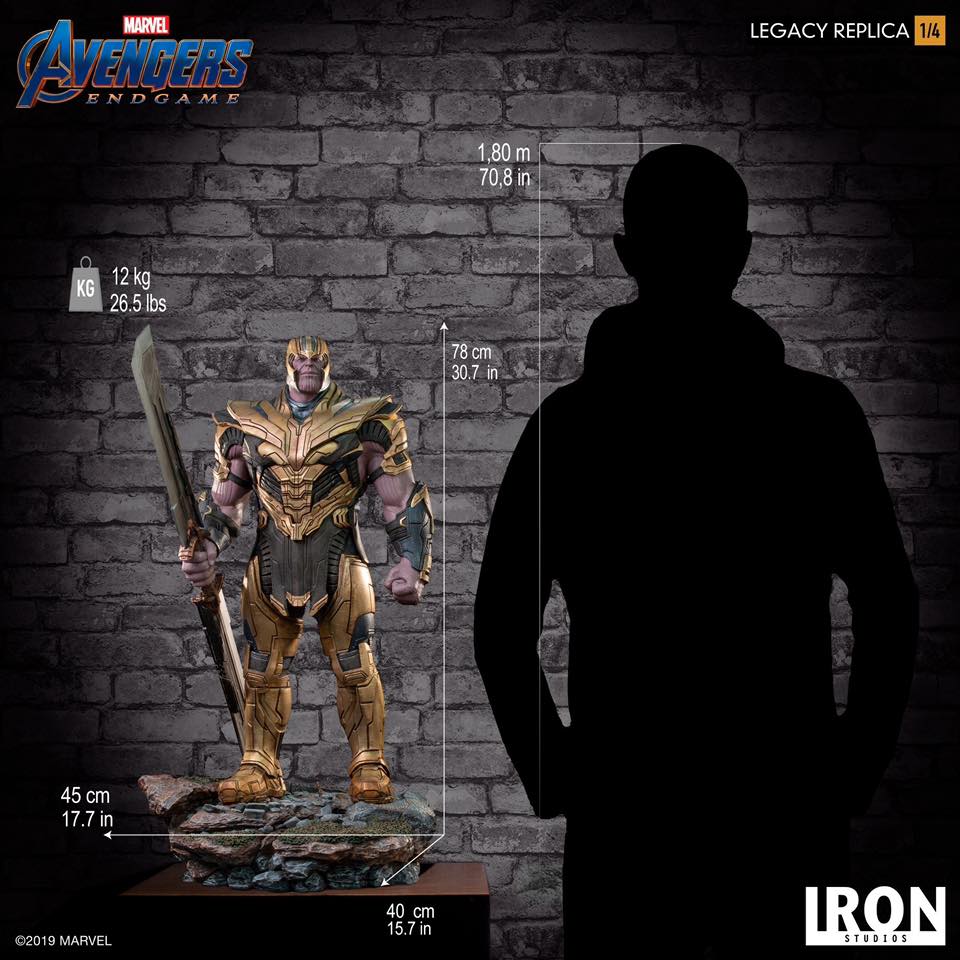 Iron Studios - Thanos: Avengers Endgame Legacy Replica 1/4Scale Statue