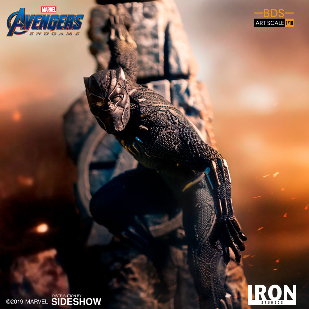 Iron Studios 1/10 art scale end game Black Panther statue