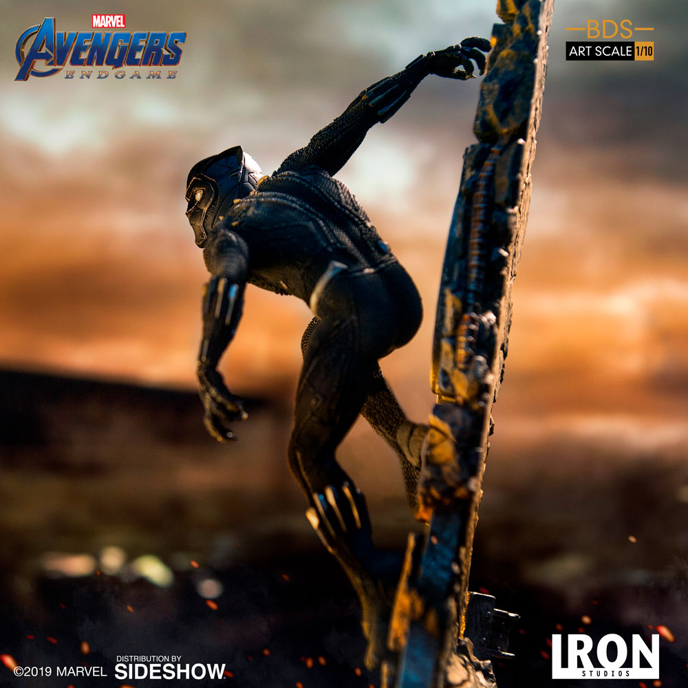 Iron Studios 1/10 art scale end game Black Panther statue