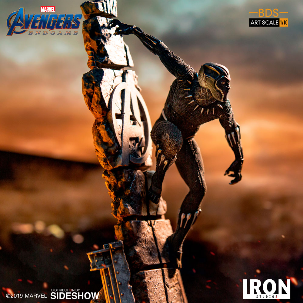 Iron Studios 1/10 art scale end game Black Panther statue