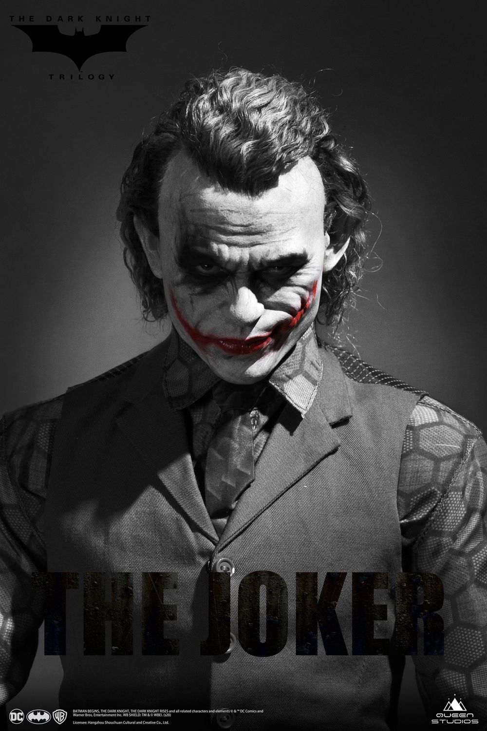 Queen Studios DC movie - Batman: Dark Knight - clown JOKER 1:3 full body statue