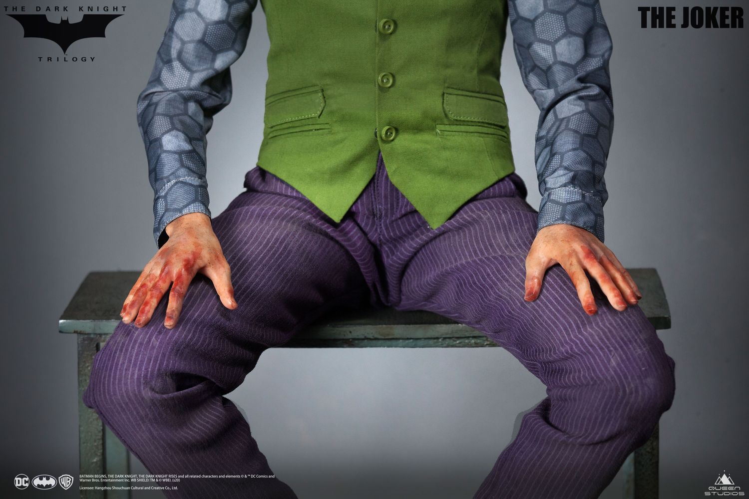 Queen Studios DC movie - Batman: Dark Knight - clown JOKER 1:3 full body statue