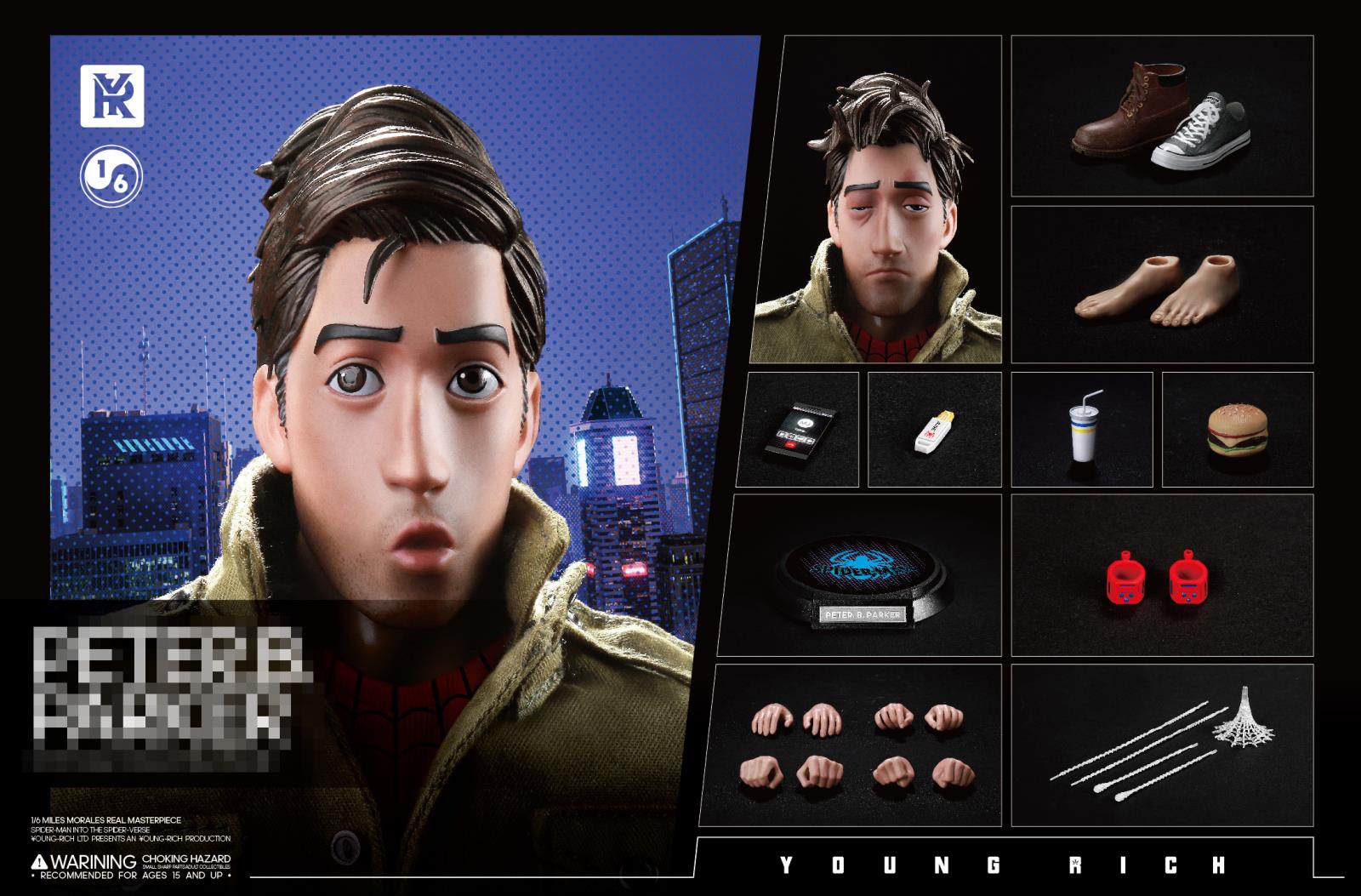 1/6 scale Spider-Man Parallel World Middle-Aged Parker Amateur Edition