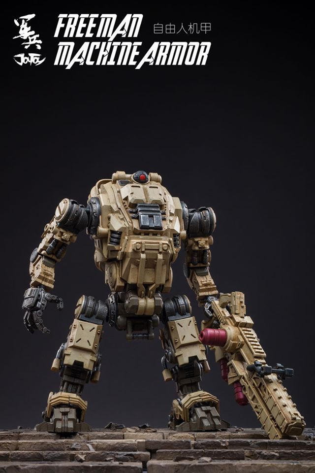 JOYTOY 81921011 ：1/18 Free man tactical mecha ( สีน้ำตาล )