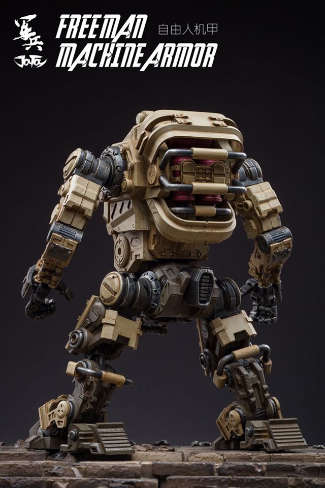 JOYTOY 81921011 ：1/18 Free man tactical mecha ( สีน้ำตาล )