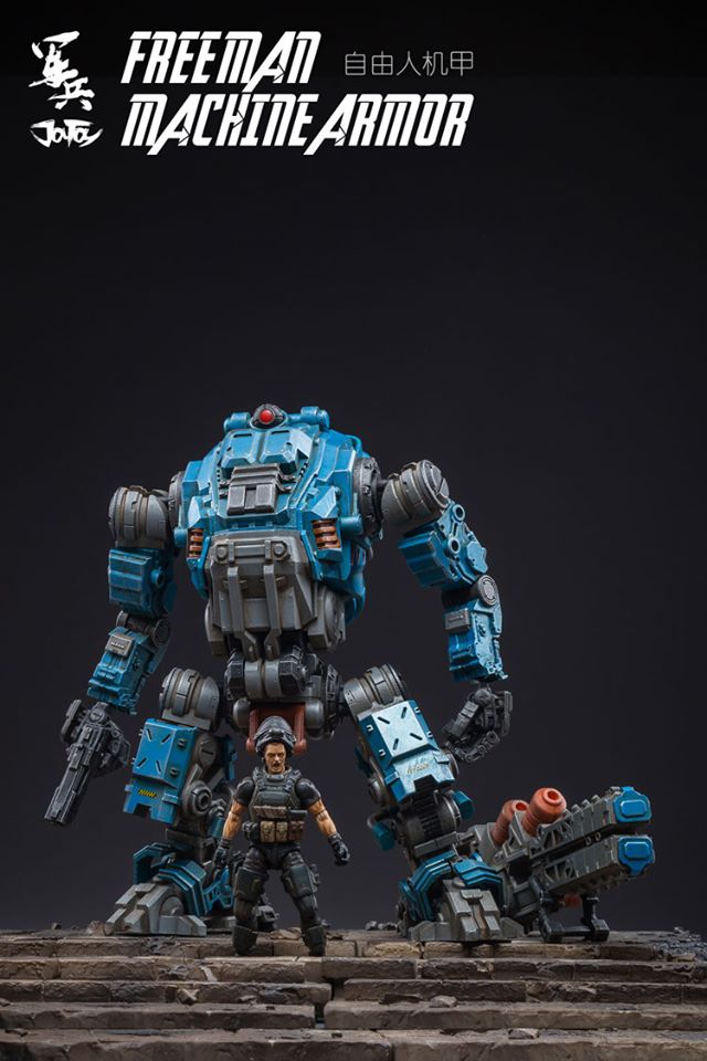 JOYTOY 81921011 :1/18 Free man tactical mecha ( สีฟ้า )