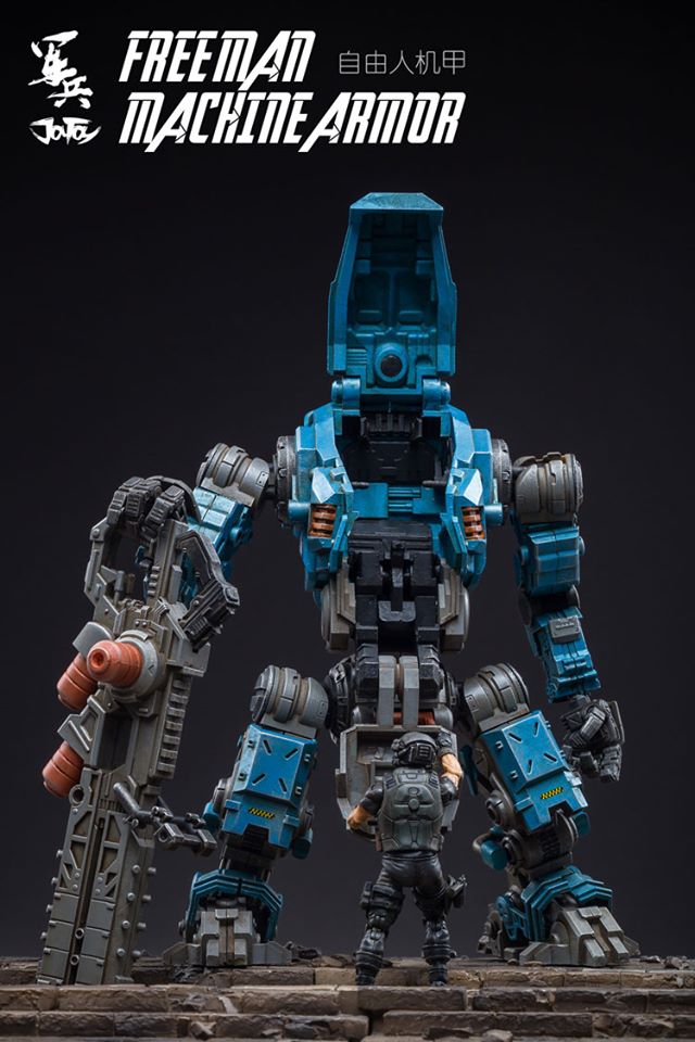 JOYTOY 81921011 :1/18 Free man tactical mecha ( สีฟ้า )