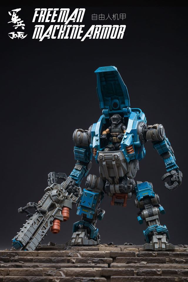 JOYTOY 81921011 :1/18 Free man tactical mecha ( สีฟ้า )