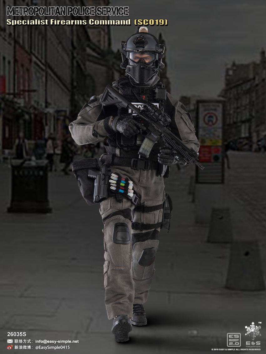 EASY&SIMPLE : 1/6 British special police SCO19 limited edition movable doll