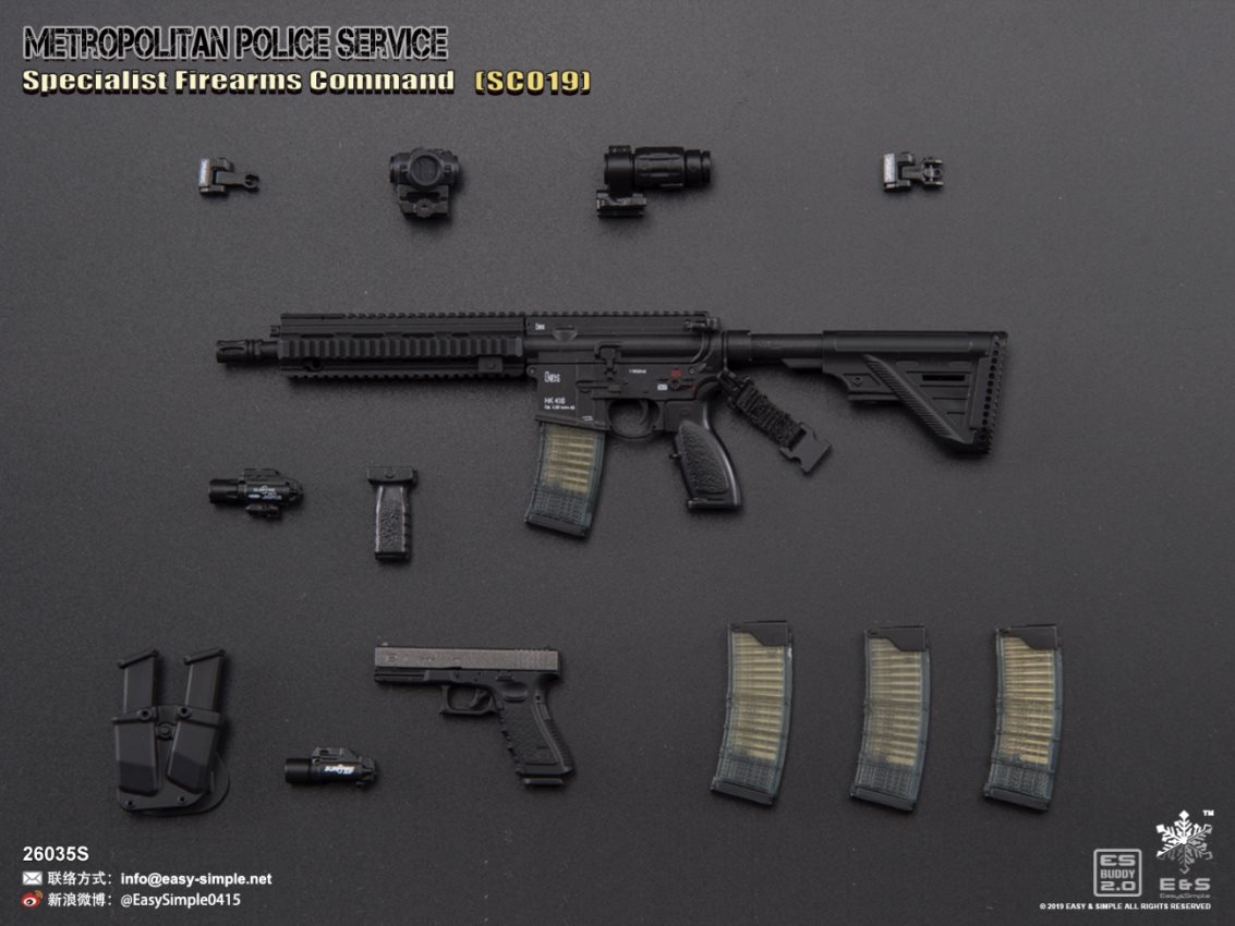 EASY&SIMPLE : 1/6 British special police SCO19 limited edition movable doll