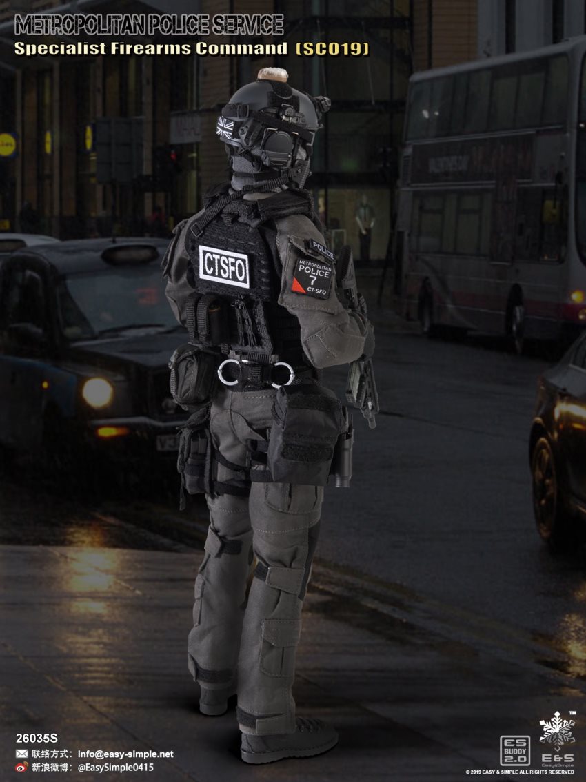 EASY&SIMPLE : 1/6 British special police SCO19 limited edition movable doll