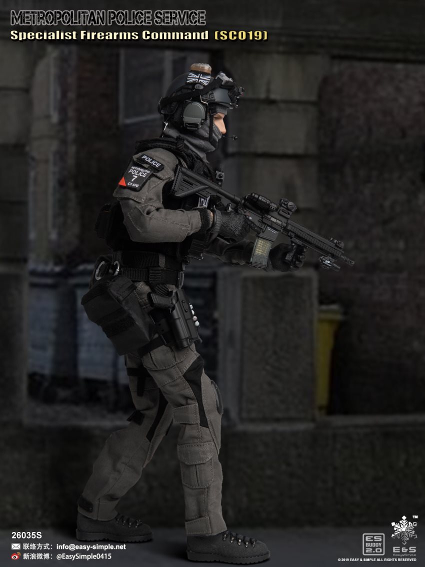 EASY&SIMPLE : 1/6 British special police SCO19 limited edition movable doll