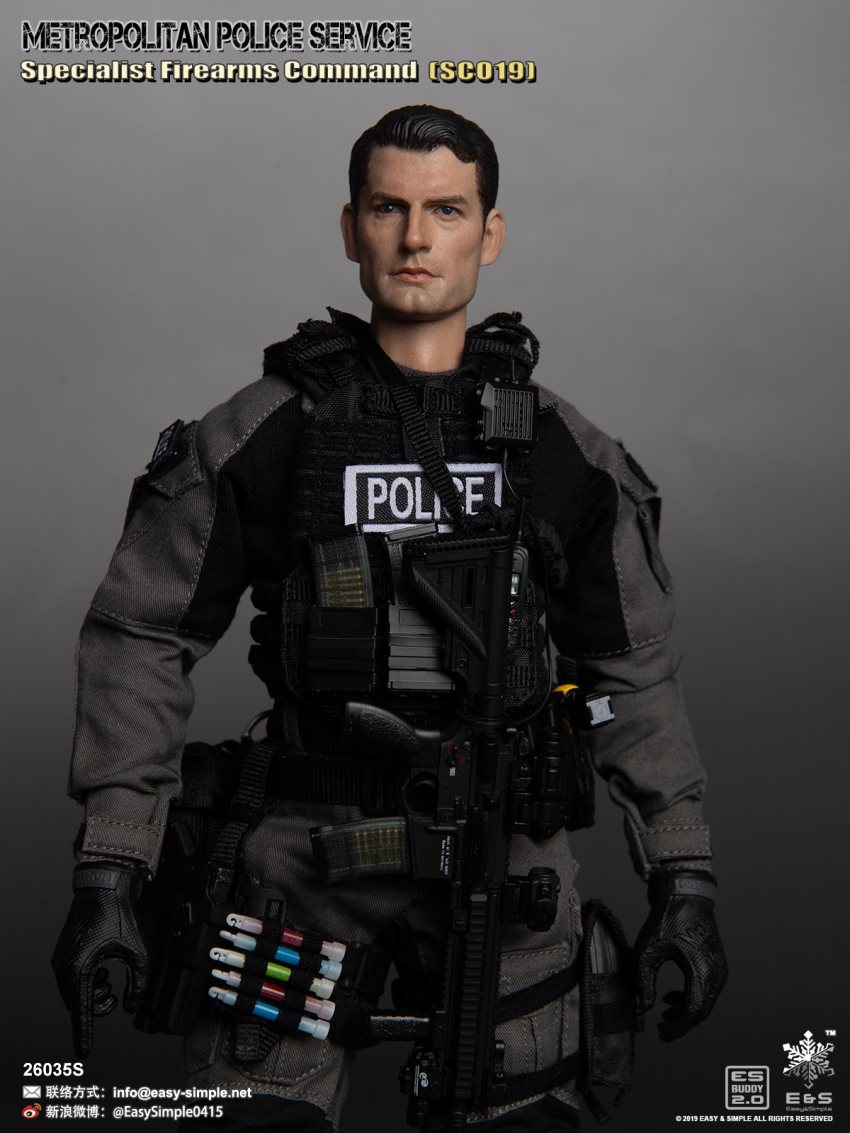 EASY&SIMPLE : 1/6 British special police SCO19 limited edition movable doll