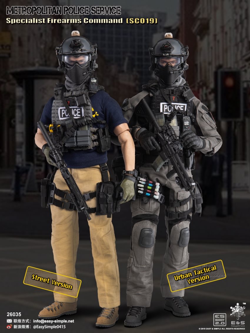 EASY&SIMPLE : 1/6 British special police SCO19 limited edition movable doll