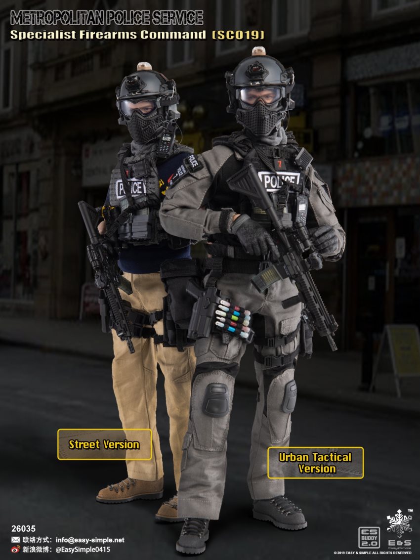 EASY&SIMPLE : 1/6 British special police SCO19 limited edition movable doll