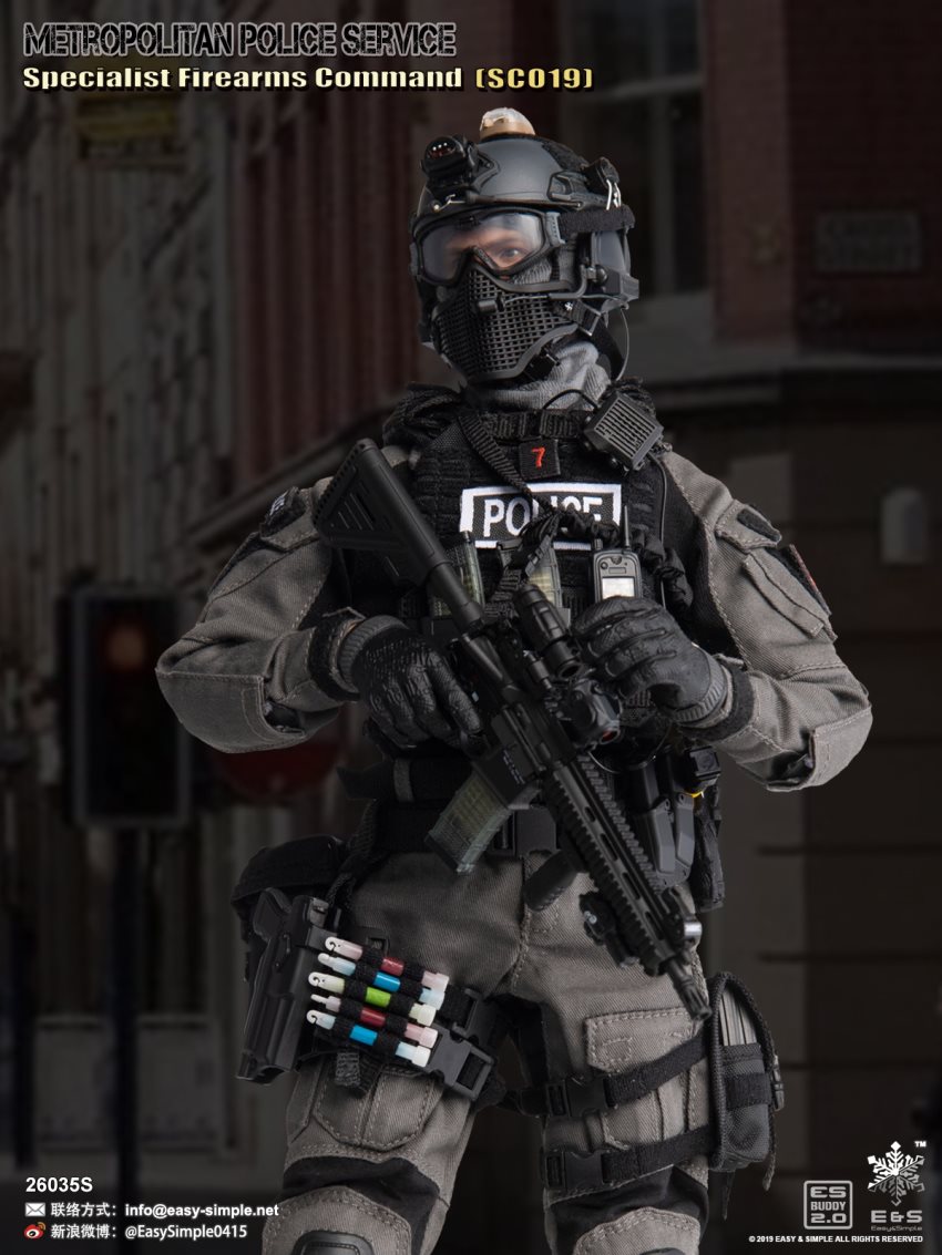 EASY&SIMPLE : 1/6 British special police SCO19 limited edition movable doll